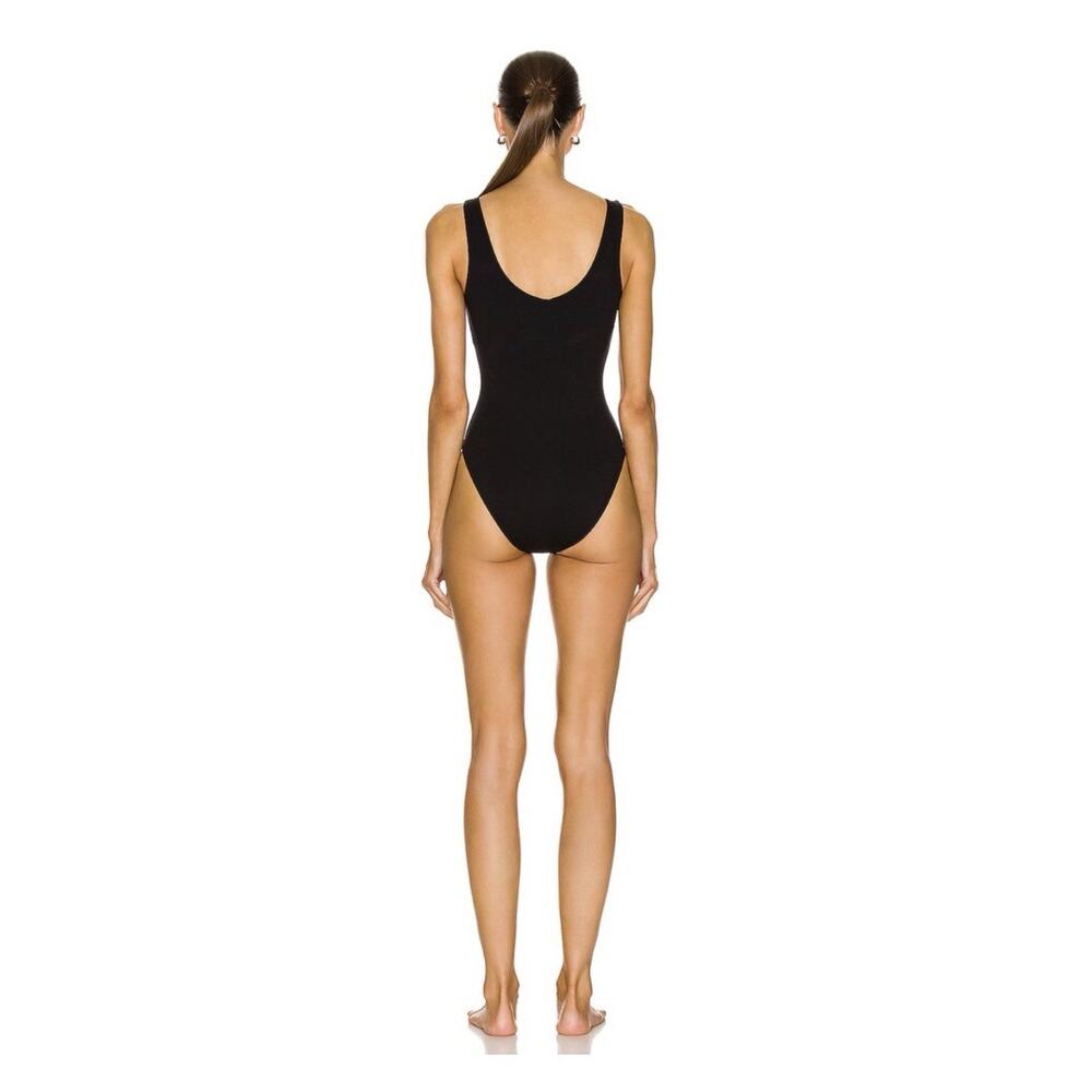 NWT Saint Laurent Size XS Maillot Saharienne Lace-Up One-Piece Swimsuit $1,400 - Picture 4 of 13